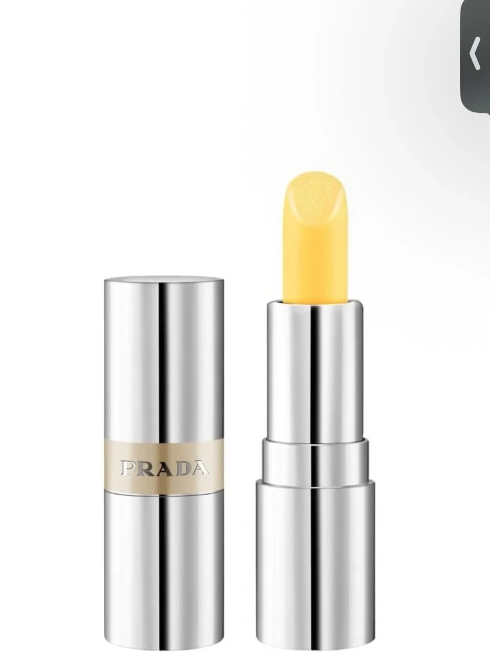 NIB Prada Balm Lip Frosting Care in Banana Yellow